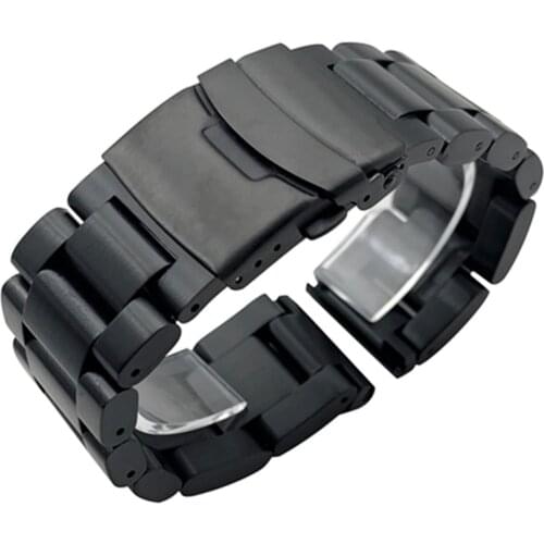 Black Stainless Steel Watchbands Bracelet 22mm 24mm 26mm For Diesel For MenDZ4343 DZ7305 Solid Thickening Metal Watch Band Strap