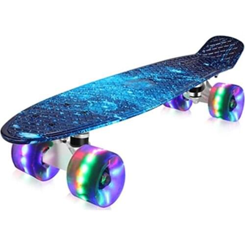 Mini Cruiser Skateboard 22Inch Fish Board Children Scooter Longboard Penny Board Skate Board For Beginners Teens