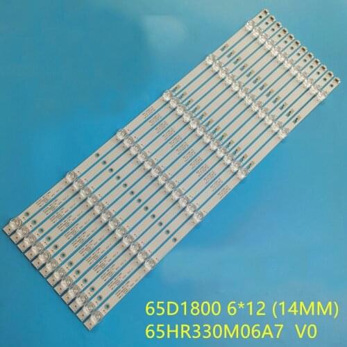 LED Backlight strip 6 lamp for TCL65D06-ZC23AG-04 05 65D1800 65HR330M06A7 V0 4C-LB650T-ZC1 ZC2 HRB Hitachi 65R80 AW TV-65UHD4K
