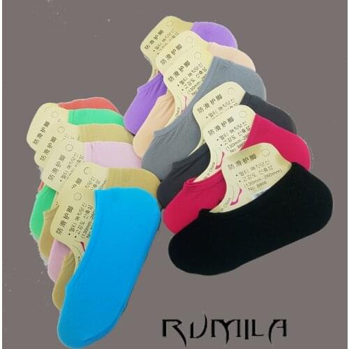 Warm comfortable cotton bamboo fiber girl womens socks ankle low female invisible color girl boy hosier 1pair=2pcs 3xWS40