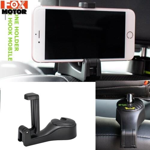 Universal Headrest Hook Phone Holder Auto Car Headrest Seat Back Hook Hanger Cell Phone Holder Stand Clip Tool Bag Car Styling