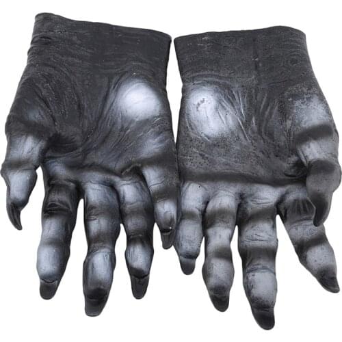 Halloween Costume Party Cosplay Prop Industries Terrorist Zombie Fake Blood Gloves Blood Latex Glove Party Supplies