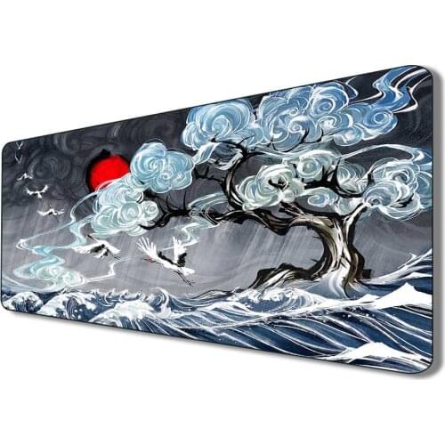 Watercolor Painting Mouse Pad XXL Gamer Computer Notebook PC Non-slip Rubber Base Waterproof Keyboards Office Mouse Pad Desk Mat