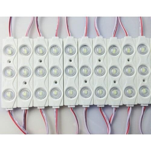 100pcs/lot super brightness 450 DC12V 5730 led Modules 1.5W/pcs IP65 with lens best heat dissipation