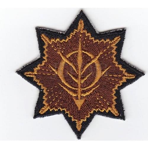 100%Embroidery Gundam Zeon Merit Badge Military Tactical Morale Embroidery patch Badges B2478