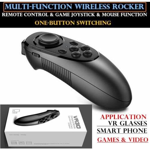 20pcs Mini Bluetooth Gamepads Game Controller Joystick Selfie Remote Shutter Wireless Mouse For iOS Android Smartphone TV Box