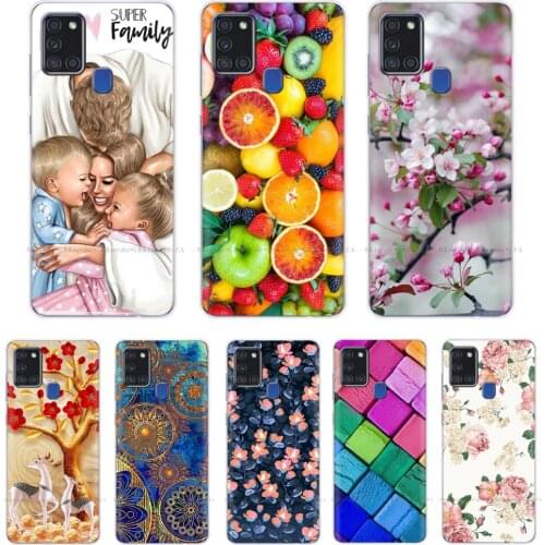 For Samsung A21s Case Phone Cover Silicone Bumper Soft TPU Back Cover for Samsung Galaxy A21S Case 6.5 inch A 21S A21 S Shell