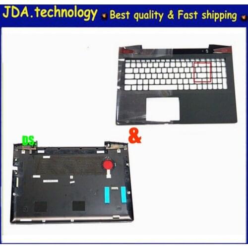 MEIARROW New/org C cover+ D cover for Lenovo Y50-70 Palmrest US keyboard bezel Upper cover +Bottom Base Case cover