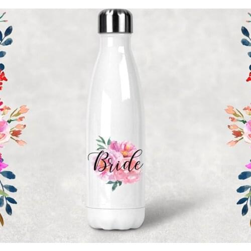 Flower Water Bottle bride to be Bridal Shower Wedding engagement bachelorette hen Party decoration bridesmaid proposal gift