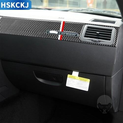 For Dodge Challenger 2008 2009 2010 2012 2013 2014 Carbon Fiber Stickers Copilot Center Console Dash Interiors Car Accessories
