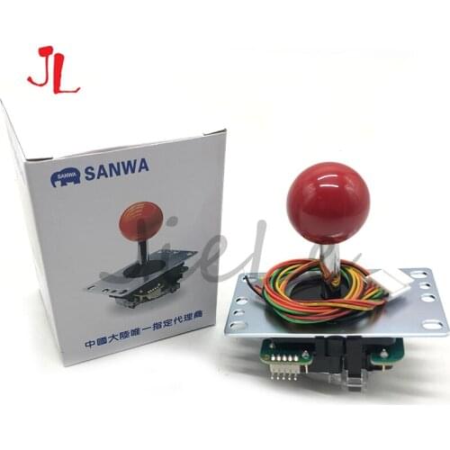 Sanwa Joystick Original Japan JLF-TP-8YT Fighting rocker with Topball and 5pin wire for Jamma arcade game