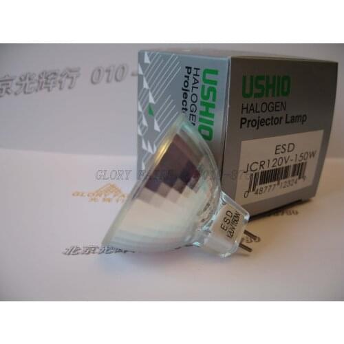 Ushio ESD JCR120V-150W halogen projector lamp,Wallach colposcope surgery lighting,Dental fiber optic illuminator,120V150W bulb