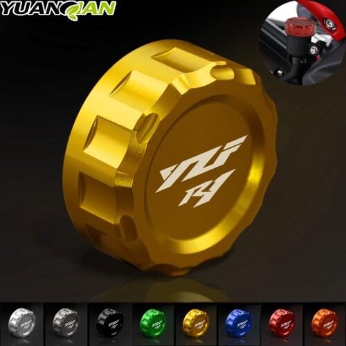 CNC Machined Motorcycle Rear Brake Fluid Reservoir Cover Cap For YAMAHA YZF R1 YZFR1 2009-2014 2010 2011 2012 2013