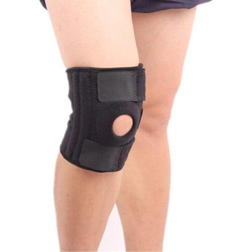 Mountaineering knee pad with 4 springs support cycling basketball football knee protector Bike Sports Safety kneepad brace