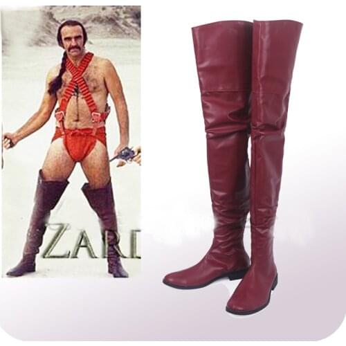 Zardoz Zed Cosplay Shoes Boots Adult Halloween Carnival Party Cosplay Costume Accessories