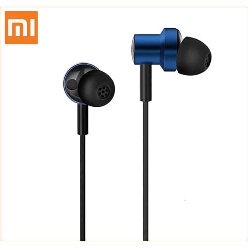 Original Xiaomi Earphone Double Dynamic Earbuds In-ear 3.5mm Headset HandsFree Mic Stereo Earbuds Wired For Smart Phone