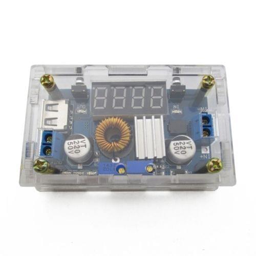 5A CC/CV W USB Voltmeter LED Drive Step down Lithium charger Power Module + CASE