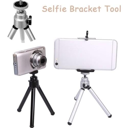Universal Smartphone Sports Camera Stand Mini Tripod Holder With Clip Foldable Mobile Phone Tripod Selfie Bracket Tool For Phone