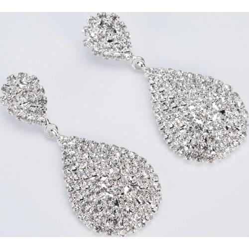 YFJEWE New Fashion Classic Full Rhinestone Long Dangle Earrings For Women Elegant Wedding Party Gifts For Girl Wholesale E275