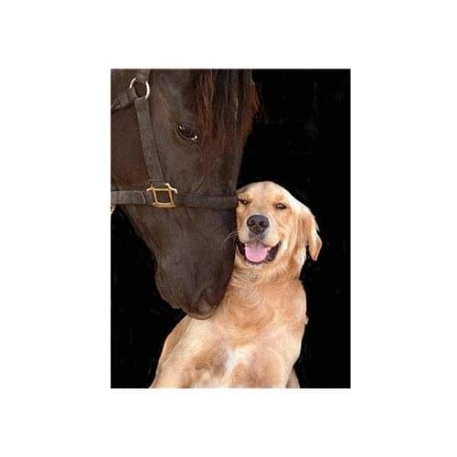 YIKEE diamond painting dog labrador Home Decor Drill Resin DIY Mosaic animal diamond embroidery y608