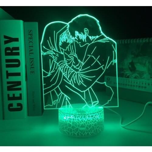Yona of The Dawn Anime 3D LED Light White Base for Manga Room Table 3D Lamp Kids Brithday Gift Bedroom Decor Night Light