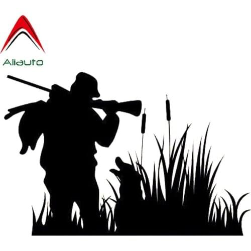 Aliauto Funny Car Stickers Hunting Shooting Waterproof Reflective Creative Decal Automobile Motorcycles Accessories PVC,14cm*9cm