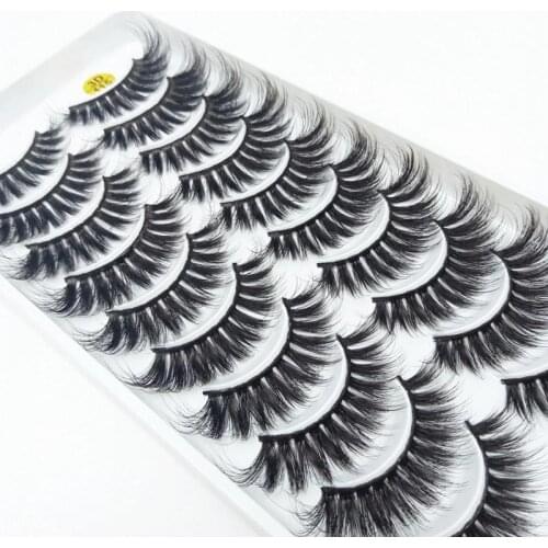 10/5 Pairs 3D Mink Lashes Natural Eyelashes Dramatic False Eyelashes Faux Cils Makeup Wholesale Fake Eyelash Extension maquiagem