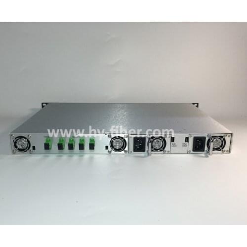 4 Way CATV 1550nm Optical Amplifier EDFA 19dBm SC/APC Fiber Port