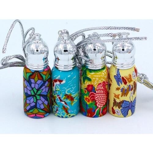 5ml perfume roll on Polymer clay bottle empty essential oil bottle perfume vials with roll-on ball LX1059