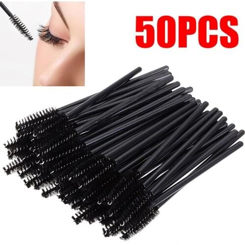 50PCS Eyelash Extension Brush Disposable Mascara Wands Applicator Brushes Cosmetic Makeup Tool