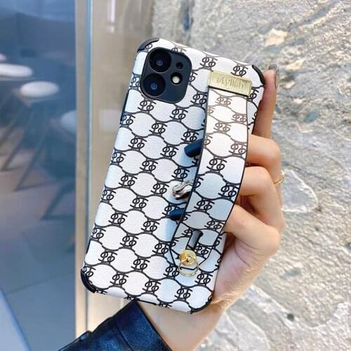 Luxury brand Military shockproof Wrist Soft lambskin Phone Case For apple iPhone 12 Pro Max 7 8 Plus X XS XR 11 SE Mini Cover