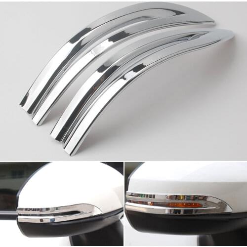 ABS Chrome Rearview Wing Mirror Cover Trim protection Sticker Decorative strips For Honda FIT JAZZ 2014 2015 Accessories