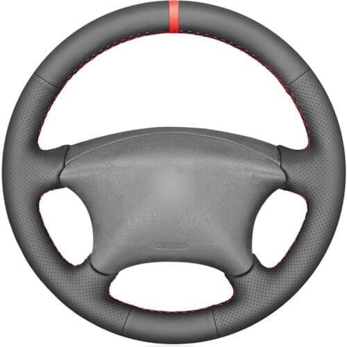 Faux Leather Marker Car Steering Wheel Cover for Citroen Xsara Picasso 2001-2010 Berlingo 2003-2008 C5 2001-2006 Peugeot Partner