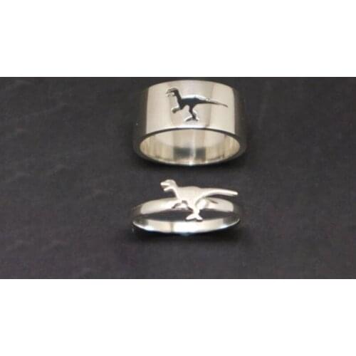 Lovers Ring Fashion Hollow Dinosaur Ring Creative Design Men and Women Promise Ring Anniversary Jewelry Valentines Day Gift