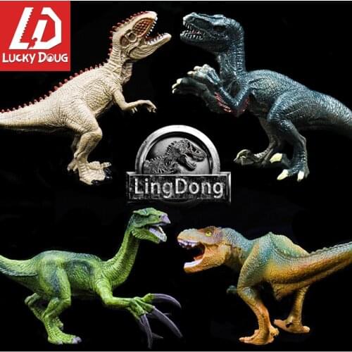 Mini Jurassic World Dinosaur Model Plastic Therizinosaurus Tyrannosaurus Rex Jurassic Park toys for children