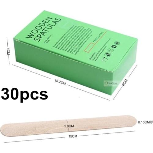 30pcs Disposable Wood Wax Spatula Epilator Wax for depilation Hair Removal Applicator Tongue Depressor