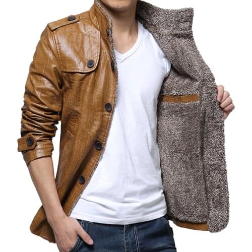 Autumn Winter Middle-Aged And Elderly Leather Clothes Fur One MenS Leather Jacket Large 8XL Loose DadS Plush Thickened Coat