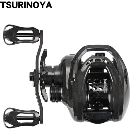2020 NEW TSURINOYA BFS 7.1:1 High Gear Ratio Ultralight Baitcasting Fishing Reel DARK WOLF 50 148g Trout Ajing Carbon Saltwater