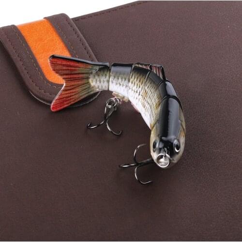 1PCS 10CM 20G Fishing Wobblers Crankbait 6 Segments Swimbait Fishing Lure Bait with Artificial Hooks Fishing Tackle