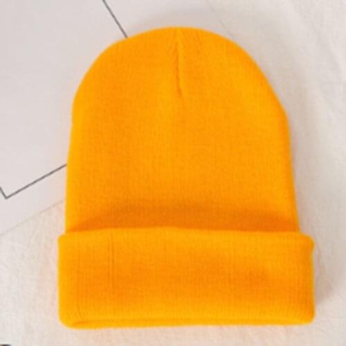Winter Hat Beanie Plain Knitted 2020 New Solid Color Unisex Soft Warm Knitted Casual Cap Fashion Streetwear