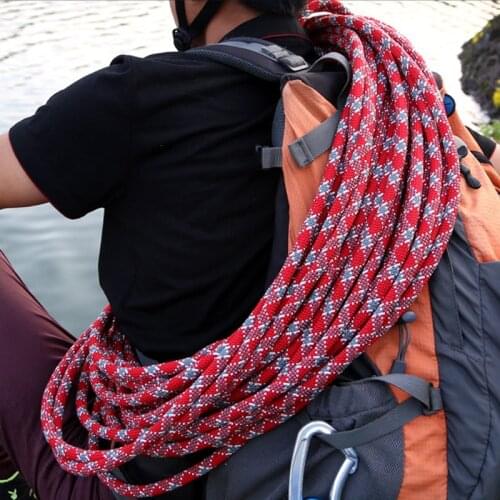 Climbing Rope Outdoor Emergency Rope 10m/20m/30m/50m Wear Resistant 9mm Diameter High Strength Hiking Accessory Tool