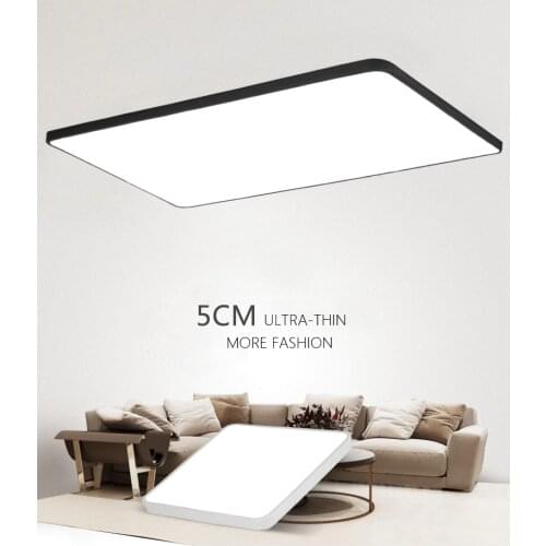 DX Modern Led Ceiling Lights Luminaire For Living Room Hall Minimalist Style Dimmable Lamp Ultra-Thin Square Warm White Lustre