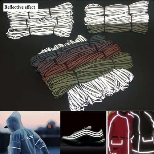 EN471 Bright Silver Reflective Edge Strip Clothing Bag Warning Tipping Reflector Rope