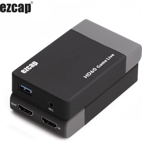 EZCAP 261M 1080P HDMI Phone Game HD Video Capture Box Grabber For XBOX PS4 TV STB Medical Recording Mic In Online Live Streaming