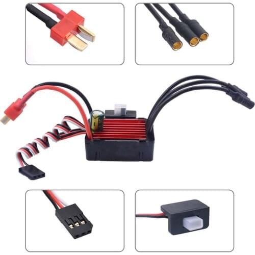 Waterproof 2435 4800KV Brushless Motor 25A ESC Set for 1/16 1/18 RC Car Upgrade Parts Accessories