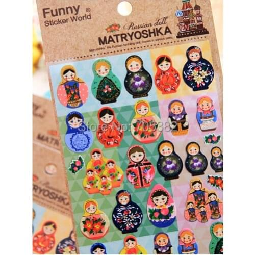 1pc doll decoration stickers,Kawaii sticker,stationery wholesale(tt-1179)