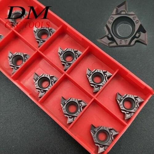 10pcs 16ER AG60 TF PR 1115/16IR AG60 TF PR1115 CNC blades Thread Lathe accessories insert for steel Cemented carbide blade