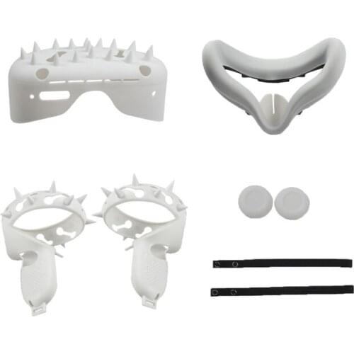 Anti-leakage Light Blocking Eye Mask Cover Anti-sweat Touch Controller Protective Case Face Cover for Oculus Quest 2 VR Glasses