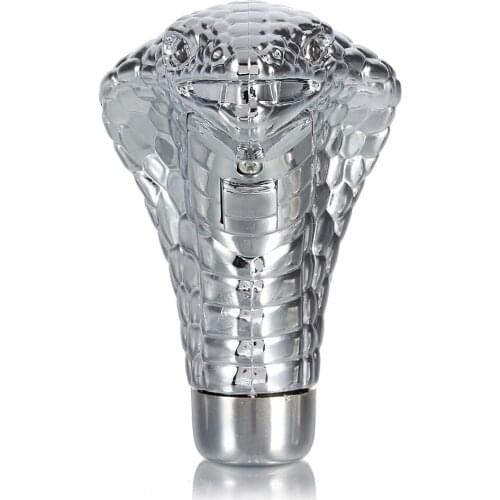Car Auto Universal Cobra Snake Blue LED Flash Light Manual Gear Shift Knob Accessories for Manual Transmission Drive