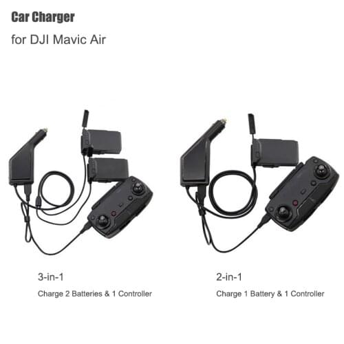 Car Charger For DJI Mavic Air Intelligent Battery Charging Hub Mavic Air Car Connector USB Adapter Multi Battery Car Charger New
